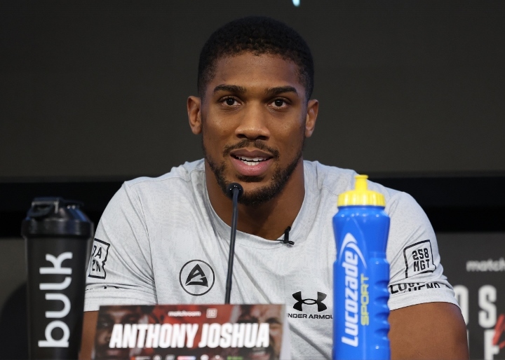 Photos Anthony Joshua, Robert Helenius Face To Face at Final Presser